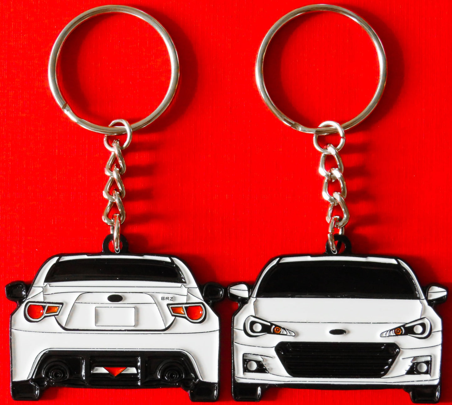 JDM Subaru BRZ 2-Sided Keychain For a lanyard or jet tag, Precision-Crafted Design, Perfect for BRZ Enthusiasts, Sports Car Fans, and Automotive Aficionados. Elevate Your Keys and fob cover with BRZ Style and Performance, An Essential Accessory for BRZ Scion FRS and GT86 Owners. Makes for a great gift or accessory for him, her, dad, mom, father, mother, boyfriend, and girlfriend.