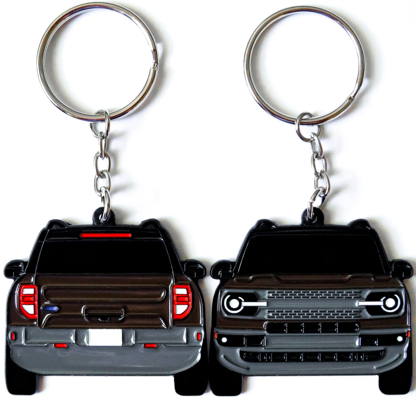Ford Bronco Sport 2-Sided Keychain, Precision-Crafted Design, Perfect gifts for Bronco Sport Enthusiasts, Adventure Seekers, and Automotive Fans. Elevate Your Keys with Bronco Sport Style and Rugged Appeal, A Must-Have Accessory that fits on a key fob for Ford Bronco Sport Owners. Makes for a great gift for him, her, boyfriend, girlfriend, mom, dad, father, mother, and more. A great key ring for offroading enthusiasts, offroad lovers, 4x4, and overlanding overland