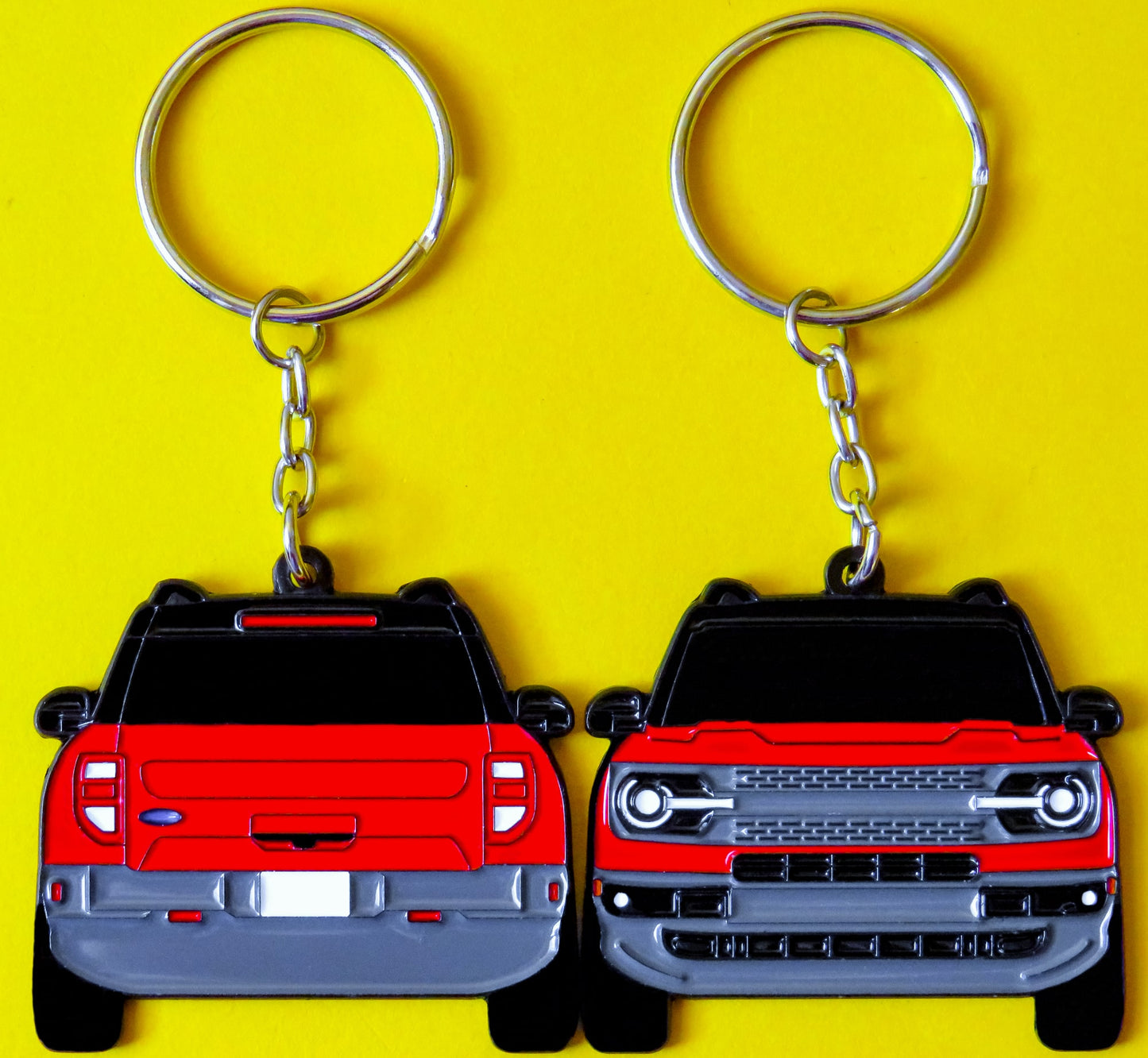 Ford Bronco Sport 2-Sided Keychain, Precision-Crafted Design, Perfect gifts for Bronco Sport Enthusiasts, Adventure Seekers, and Automotive Fans. Elevate Your Keys with Bronco Sport Style and Rugged Appeal, A Must-Have Accessory that fits on a key fob for Ford Bronco Sport Owners. Makes for a great gift for him, her, boyfriend, girlfriend, mom, dad, father, mother, and more. A great key ring for offroading enthusiasts, offroad lovers, 4x4, and overlanding overland