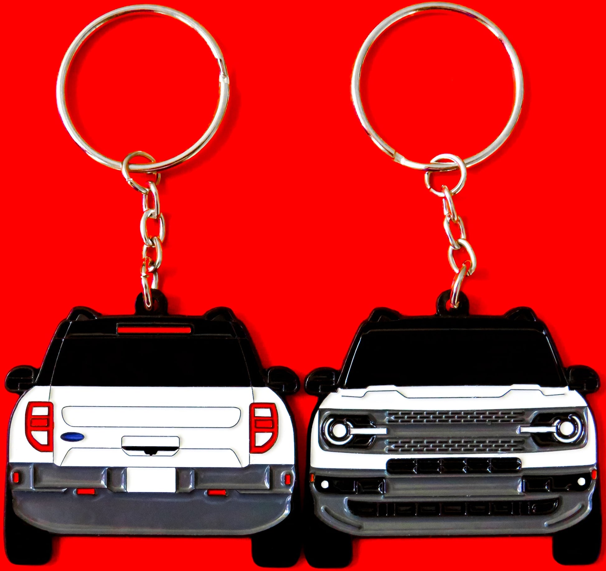 Ford Bronco Sport 2-Sided Keychain, Precision-Crafted Design, Perfect gifts for Bronco Sport Enthusiasts, Adventure Seekers, and Automotive Fans. Elevate Your Keys with Bronco Sport Style and Rugged Appeal, A Must-Have Accessory that fits on a key fob for Ford Bronco Sport Owners. Makes for a great gift for him, her, boyfriend, girlfriend, mom, dad, father, mother, and more. A great key ring for offroading enthusiasts, offroad lovers, 4x4, and overlanding overland