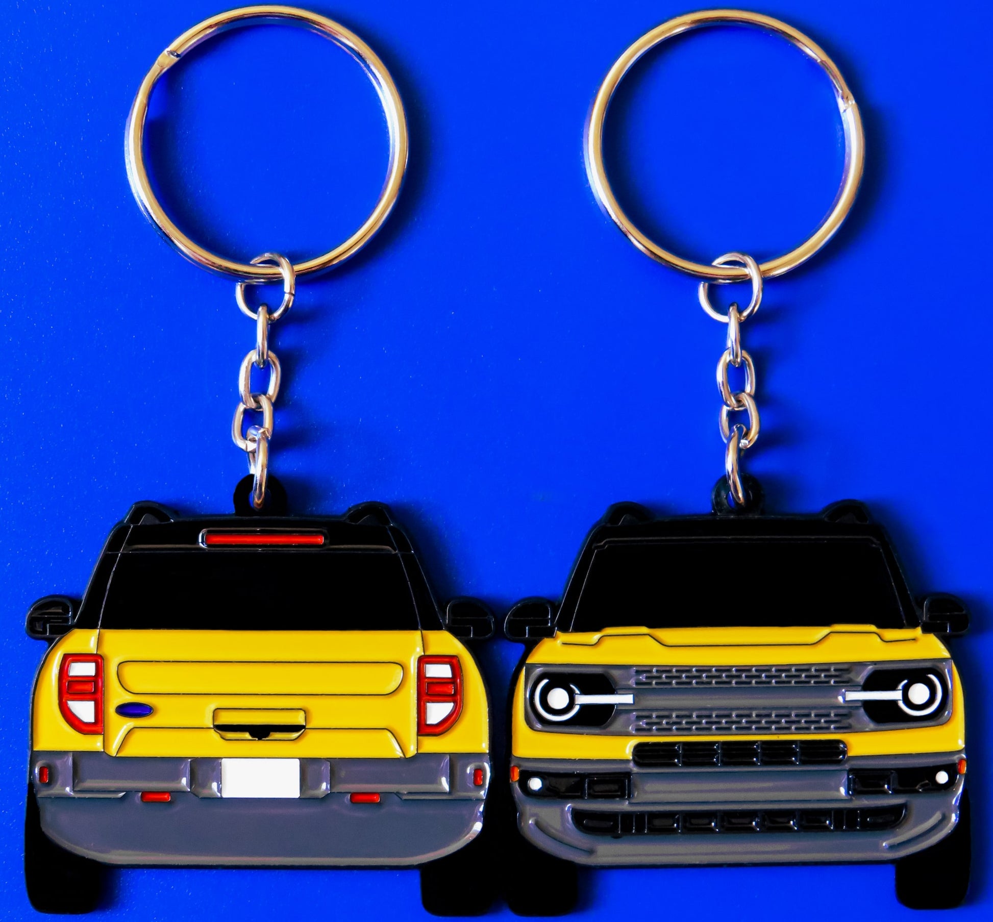 Ford Bronco Sport 2-Sided Keychain, Precision-Crafted Design, Perfect gifts for Bronco Sport Enthusiasts, Adventure Seekers, and Automotive Fans. Elevate Your Keys with Bronco Sport Style and Rugged Appeal, A Must-Have Accessory that fits on a key fob for Ford Bronco Sport Owners. Makes for a great gift for him, her, boyfriend, girlfriend, mom, dad, father, mother, and more. A great key ring for offroading enthusiasts, offroad lovers, 4x4, and overlanding overland