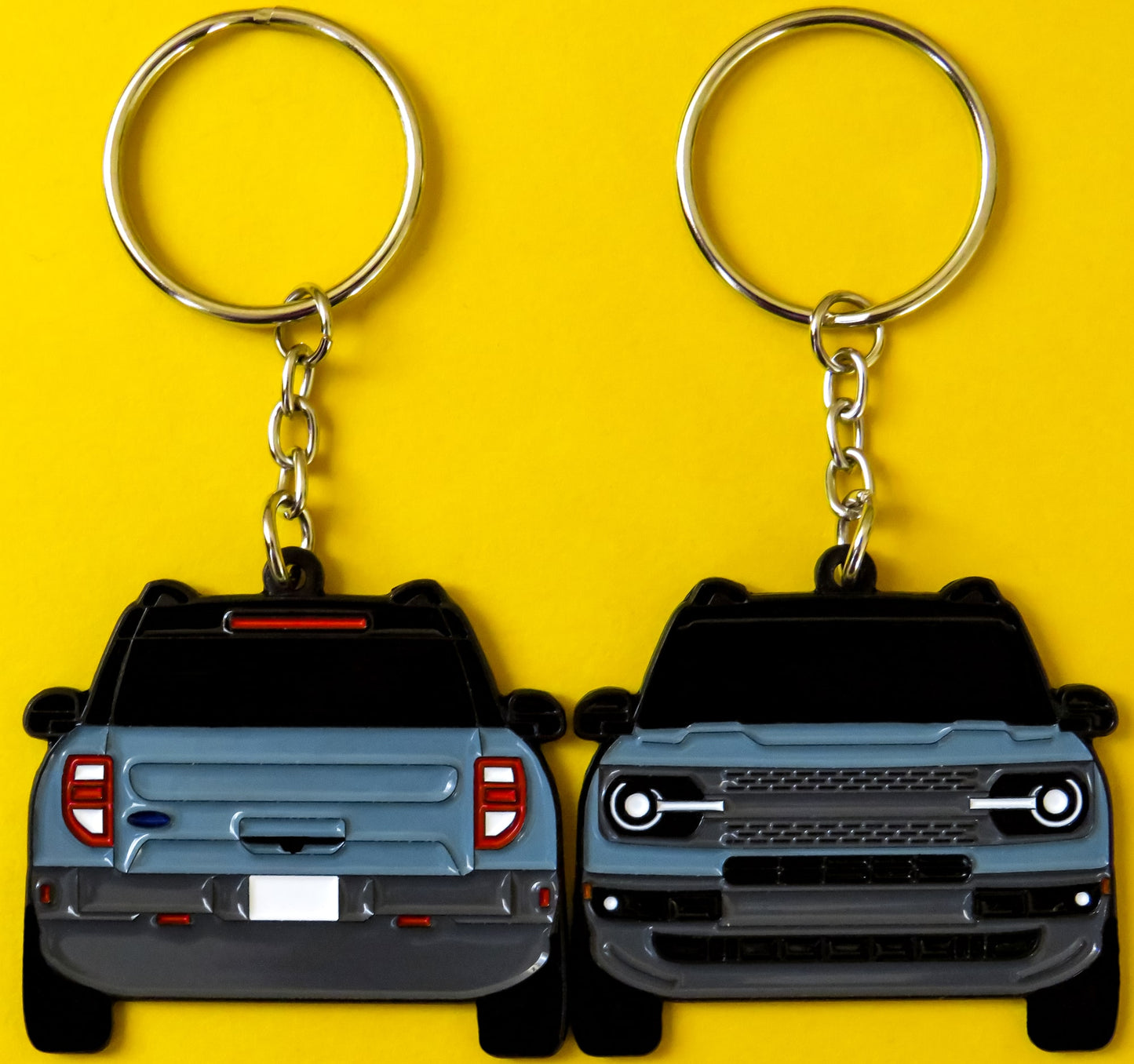 Ford Bronco Sport 2-Sided Keychain, Precision-Crafted Design, Perfect gifts for Bronco Sport Enthusiasts, Adventure Seekers, and Automotive Fans. Elevate Your Keys with Bronco Sport Style and Rugged Appeal, A Must-Have Accessory that fits on a key fob for Ford Bronco Sport Owners. Makes for a great gift for him, her, boyfriend, girlfriend, mom, dad, father, mother, and more. A great key ring for offroading enthusiasts, offroad lovers, 4x4, and overlanding overland