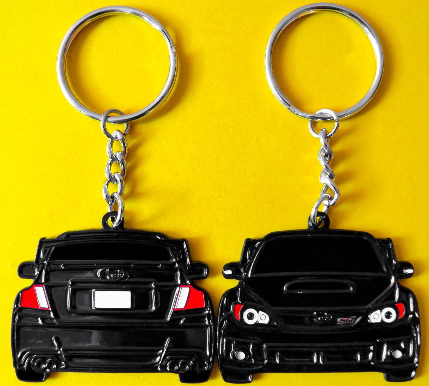 Subaru WRX STI 2-Sided Keychain that fits on a key fob, Precision-Crafted Design, Ideal for WRX STI Enthusiasts, Rally Car Lovers, and Automotive Fans. Elevate Your Keys with WRX STI Style and Unmatched Performance, A Must-Have Accessory for Subaru WRX STI Owners. A great gift for owners, fans, him, her, boyfriend, girlfriend, mom, dad, father, mother, and more!