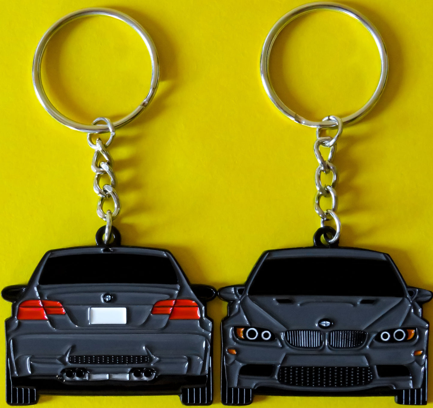 gray e92 m3 keychain that will make for a great accessory to any BMW owner or fan. If you've been looking for some cool gifts for car guys and car enthusiasts then these would be a great gift for any Bimmer owner or enthusiast that you may know. Whether it's for your boyfriend or girlfriend or maybe as a cool father's day gift these keychains will surely make any German car enthusiasts or car lovers smile because of how cool they look on your key fob and keyring. E9X