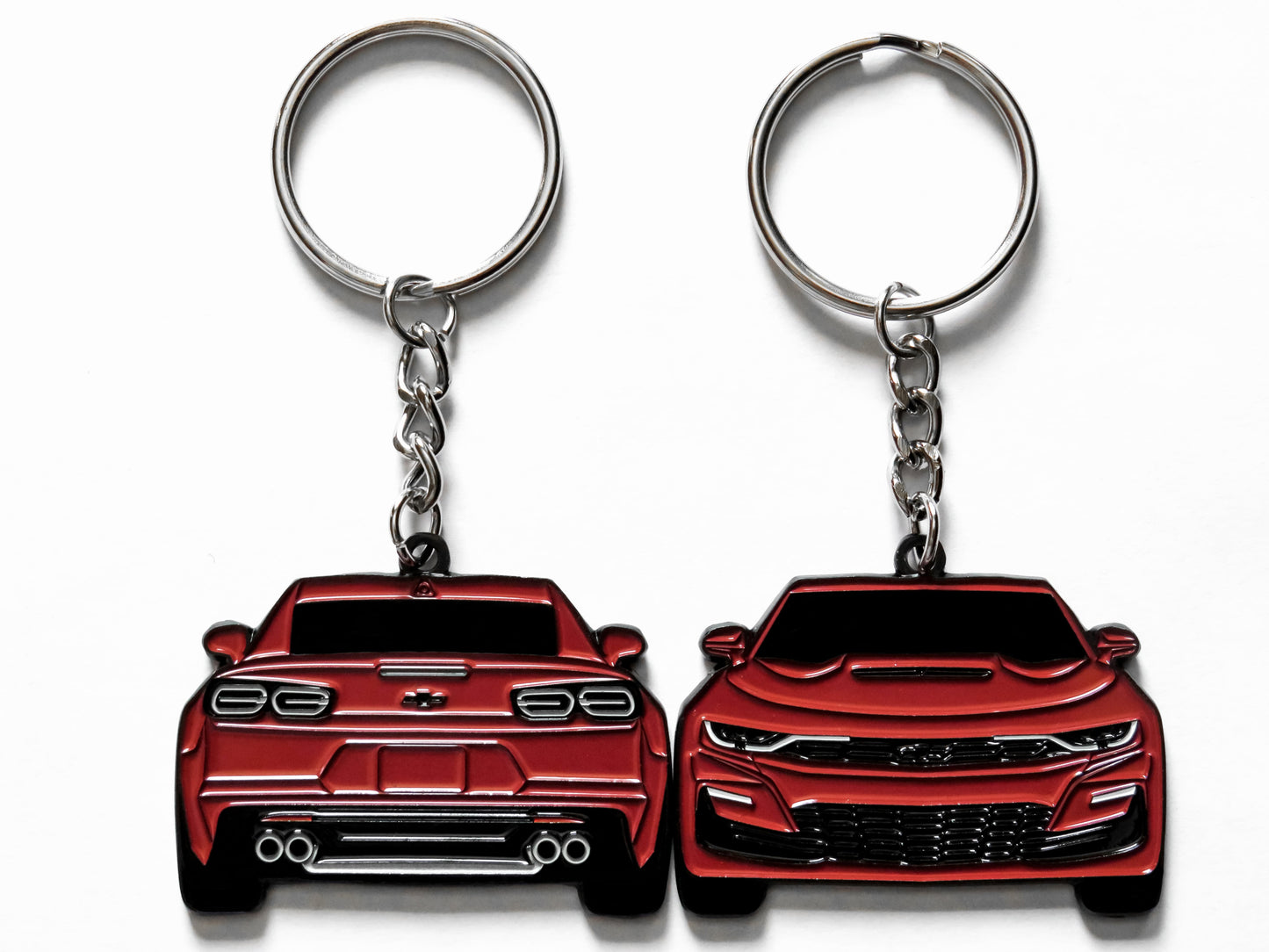 Enamel Keychain Pin Patch Lanyard that fits on a key fob cover For 2020 2021 2022 2023 2024 ruby red Chevy Camaro SS RS ZL1 1LE Sixth Generation 6th Gen American muscle car accessories, jet tag, key ring gift ideas for car guys, car enthusiasts, gearheads, father, mother, dad, mom, him, her, boyfriend, girlfriend and more.