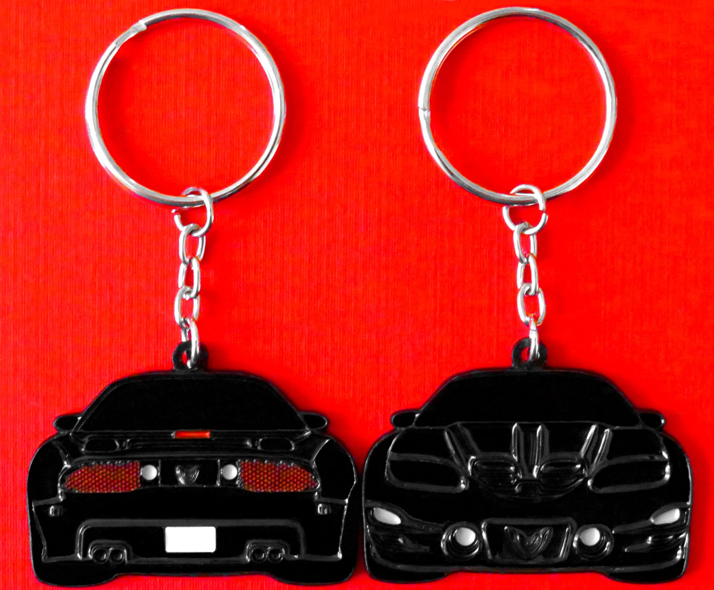 Black Pontiac Trans Am WS6 Formula Firebird Keychain Gift For Car Enthusiasts, Car Guys, Gearheads, Father, Dad, Mother, Mom, Boyfriend, Him, Girlfriend, Her, and more. American muscle car enamel pin patch unique gift idea. Jet tag key ring lanyard for Pontiac owners and fans.