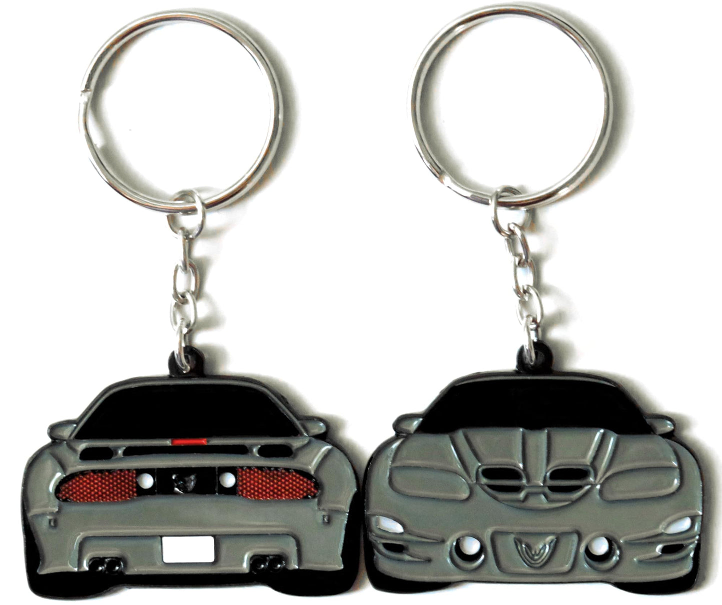 Pewter Pontiac Trans Am WS6 Formula Firebird Keychain Gift For Car Enthusiasts, Car Guys, Gearheads, Father, Dad, Mother, Mom, Boyfriend, Him, Girlfriend, Her, and more. American muscle car enamel pin patch unique gift idea. Jet tag key ring lanyard for Pontiac owners and fans.