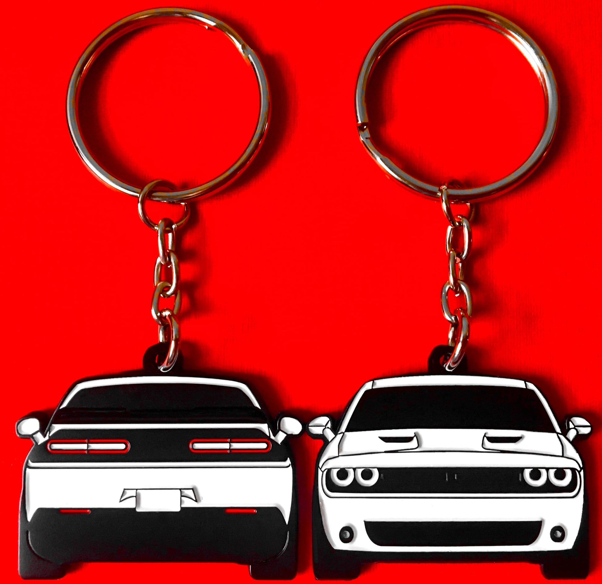Keychain that fits on a key fob cover For Challenger Scatpack In White, key ring gift idea for car guys, car enthusiasts, gearheads, petrolhead, gearhead, and more. Gifts for boyfriend, girlfriend, mother, father, brother, sister, him, her, mom, dad and much more. Scat pack jet tag double sided. 392 and 345 hemi or SRT, RT, and R/T.