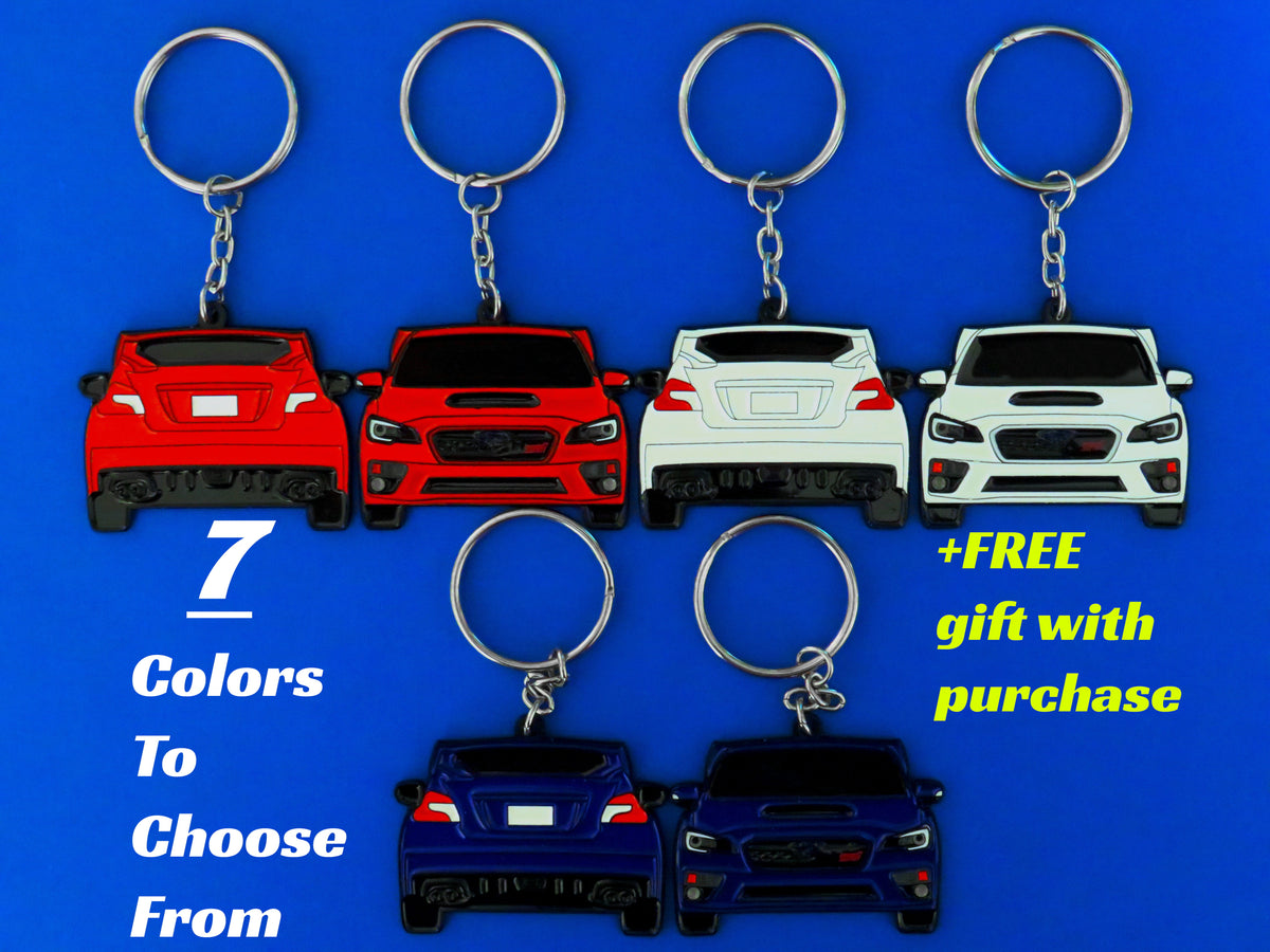 these keychains are the perfect gifts for wrx sti owners and wrx lovers

unique affordable gift for subaru wrx enthusiasts and wrx guys