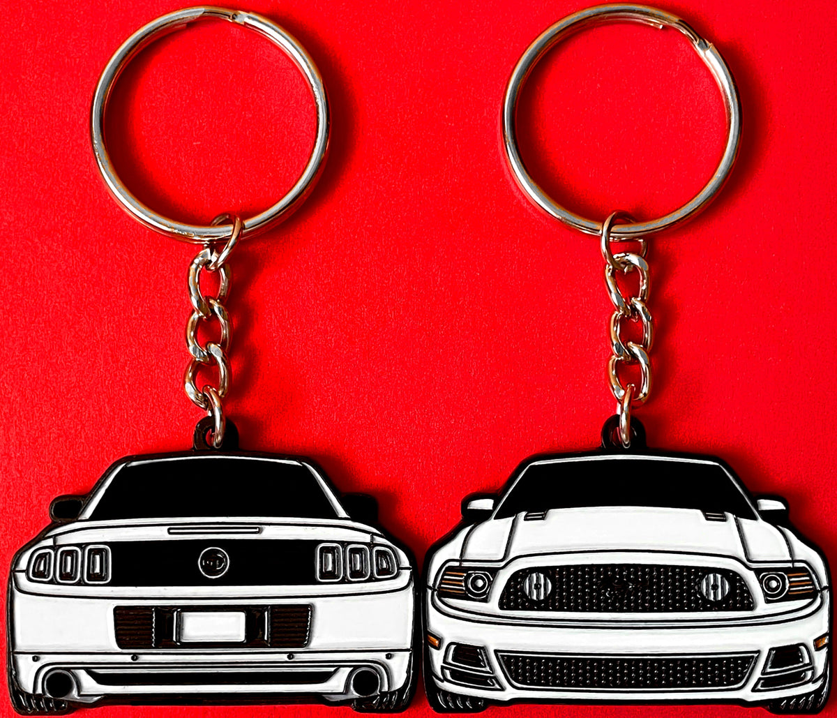 S197 Mustang keychains that make for a perfect gift and accessory for your key fob and keyring

Unique Mustang coyote 5.0 keychain that makes for a great gift idea for Mustang owners and Mustang lovers

White S197 5.0 Mustang Keychain Accessories For Mustang enthusiasts and Mustang guys