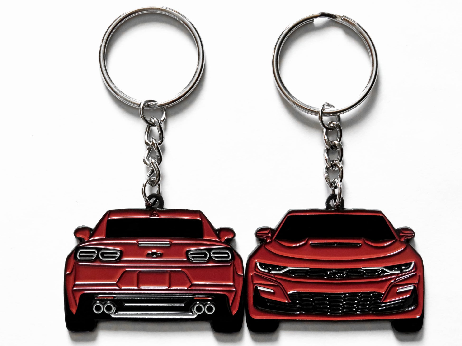 Enamel Keychain Pin Patch Lanyard that fits on a key fob cover For 2020 2021 2022 2023 2024 ruby red Chevy Camaro SS RS ZL1 1LE Sixth Generation 6th Gen American muscle car accessories, jet tag, key ring gift ideas for car guys, car enthusiasts, gearheads, father, mother, dad, mom, him, her, boyfriend, girlfriend and more.