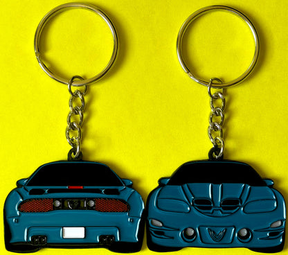 Red Pontiac Trans Am WS6 Formula Firebird Keychain Gift For Car Enthusiasts, Car Guys, Gearheads, Father, Dad, Mother, Mom, Boyfriend, Him, Girlfriend, Her, and more. American muscle car enamel pin patch unique gift idea. Jet tag key ring lanyard for Pontiac owners and fans