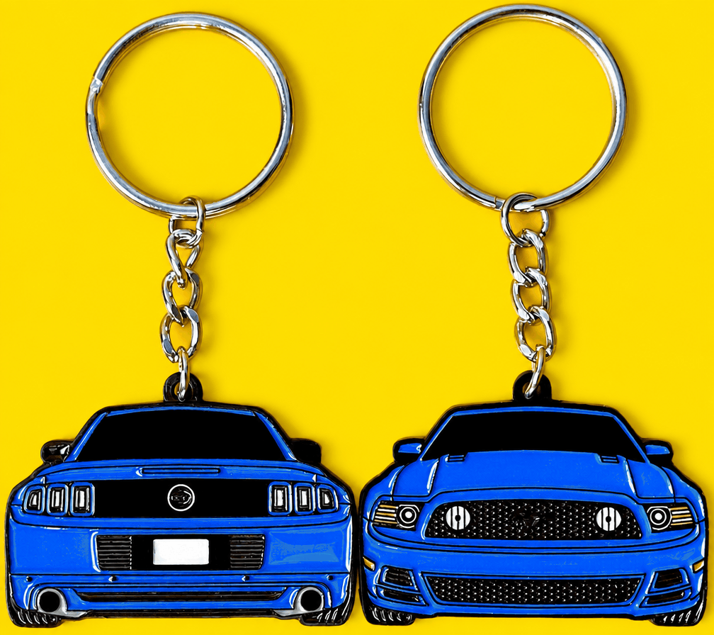 Ford Mustang S197 Keychain 2-Sided 2010-2014