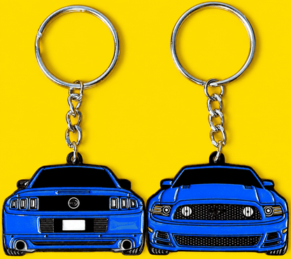 Ford Mustang S197 Keychain 2-Sided 2010-2014