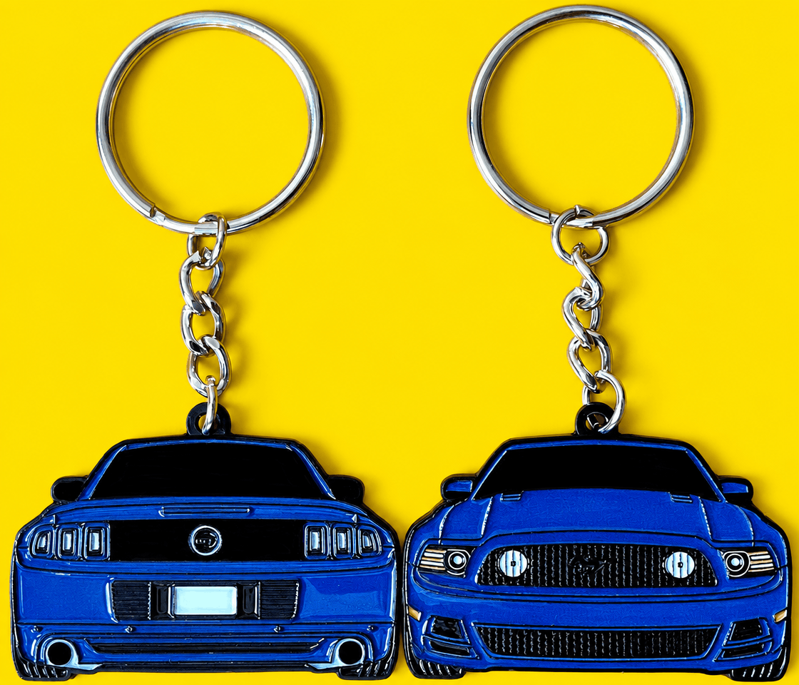 Ford Mustang S197 Keychain 2-Sided 2010-2014