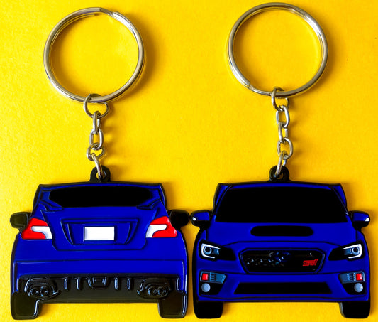 World Rally Blue Subaru WRX STI 2-Sided Keychain that fits on a key fob, Precision-Crafted Design, Ideal for WRX STI Enthusiasts, Rally Car Lovers, and Automotive Fans. Elevate Your Keys with WRX STI Style and Unmatched Performance, A Must-Have Accessory for Subaru WRX STI Owners. A great gift for owners, fans, him, her, boyfriend, girlfriend, mom, dad, father, mother, and more!