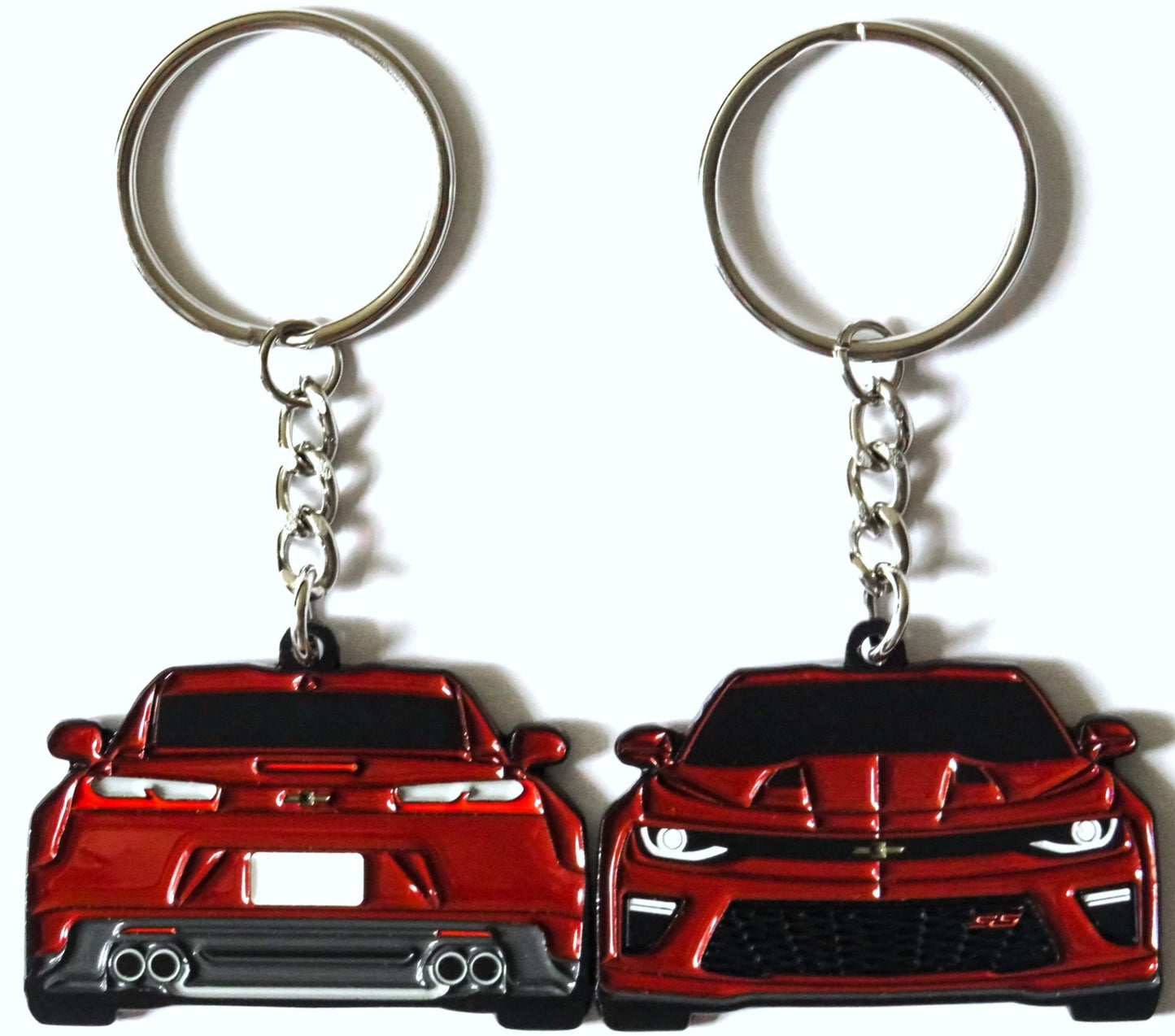 Enamel Keychain Pin Lanyard that fits on a key fob cover For 2016 2017 2018 Garnet Red Chevy Camaro SS RS ZL1 1LE Sixth Generation 6th Gen American muscle car accessories, jet tag, key ring gift ideas for car guys, car enthusiasts, gearheads, father, mother, dad, mom, him, her, boyfriend, girlfriend and more.