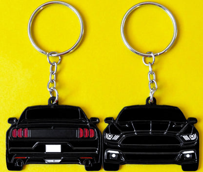 Keychain that fits on a key fob cover for Ford Mustang Black sixth generation S550 Stang lanyard for car guys and enthusiasts, girlfriend, boyfriend, father, dad, mother, mom, him, her, and more. Apparel and parts 2015 2016 2017 2018 2019 2020 2021 2022 turbo cyclone 5.0 2.3