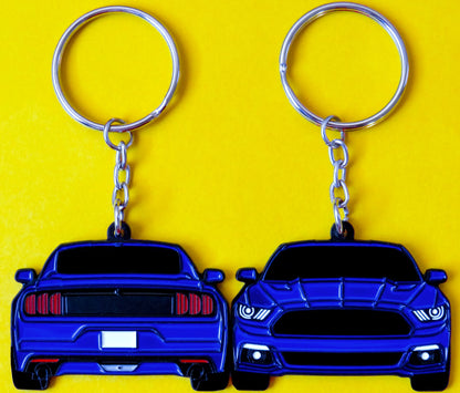 Keychain that fits on a key fob cover for Ford Mustang Deep Blue sixth generation S550 Stang lanyard for car guys and enthusiasts, girlfriend, boyfriend, father, dad, mother, mom, him, her, and more. Apparel and parts 2015 2016 2017 2018 2019 2020 2021 2022 Ecoboost turbo cyclone 5.0 2.3