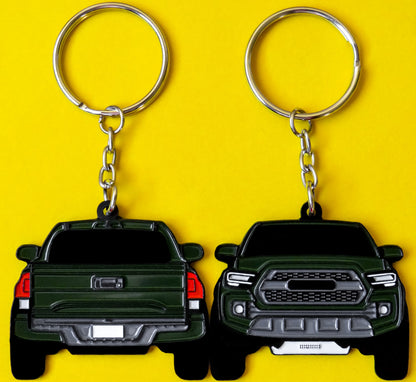 Toyota TRD PRO key fob cover 4X4 Tacoma 2-Sided Keychain and lanyard jet tag, Precision-Crafted Design, Ideal for Tacoma Enthusiasts, Gearheads, and Automotive Lovers. Elevate Your Keys with Tacoma Style and Durability, A Must-Have Pickup Truck Accessory and gift for guys, girls, boyfriend, girlfriend, him, her, father, mother, mom, dad. Great for offroading offroad and overland enthusiasts